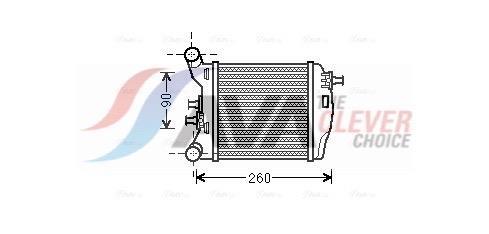 Intercooler, échangeur (Refroidisseur d'air) AVA Deutschland GmbH ref. FT4375