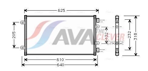 Condenseur, climatisation (Radiateur de climatisation) AVA Deutschland GmbH ref. FT5219