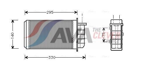 Radiateur de chauffage AVA Deutschland GmbH ref. FT6183