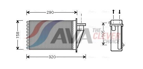 Radiateur de chauffage AVA Deutschland GmbH ref. FT6266