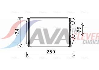 Radiateur de chauffage AVA Deutschland GmbH ref. FT6410