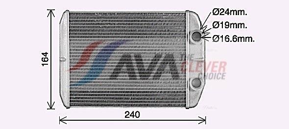 Radiateur de chauffage AVA Deutschland GmbH ref. FT6476