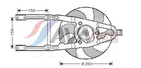 Ventilador do motor AVA Deutschland GmbH ref. FT7545