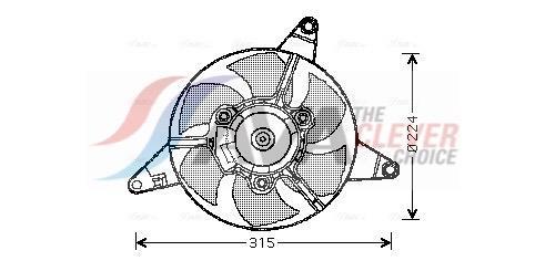 Ventilador do motor AVA Deutschland GmbH ref. FT7283