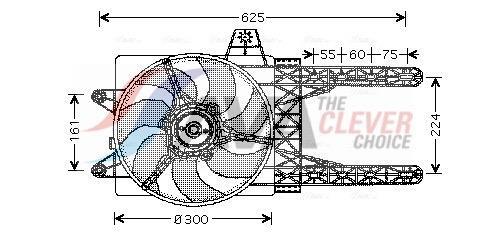Ventilateur de refroidissement du moteur (Motoventilateur) AVA Deutschland GmbH ref. FT7285