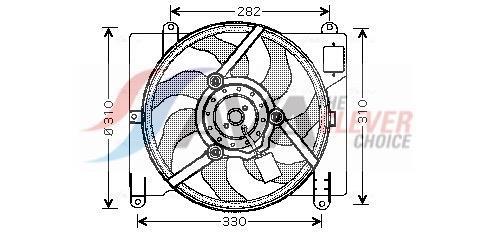 Ventilador do motor AVA Deutschland GmbH ref. FT7504