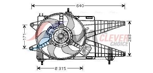 Ventilador do motor AVA Deutschland GmbH ref. FT7536
