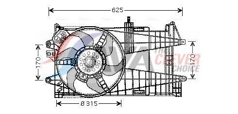 Ventilador do motor AVA Deutschland GmbH ref. FT7523