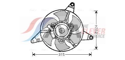 Ventilador do motor AVA Deutschland GmbH ref. FT7550
