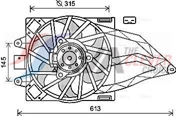 Ventilador do motor AVA Deutschland GmbH ref. FT7565