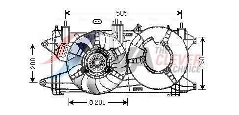 Ventilador do motor AVA Deutschland GmbH ref. FT7573