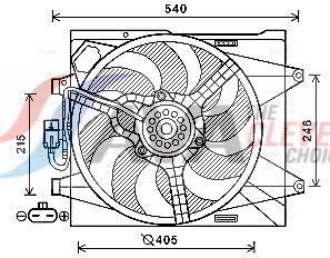 Ventilador do motor AVA Deutschland GmbH ref. FT7582
