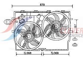 Ventilador do motor AVA Deutschland GmbH ref. FT7587
