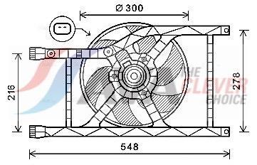 Ventilador do motor AVA Deutschland GmbH ref. FT7593