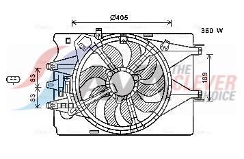 Ventilador do motor AVA Deutschland GmbH ref. FT7602