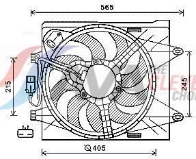 Ventilador do motor AVA Deutschland GmbH ref. FT7605