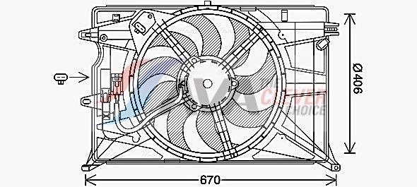 Ventilador do motor AVA Deutschland GmbH ref. FT7611