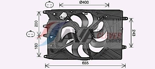 Ventilador do motor AVA Deutschland GmbH ref. FT7615