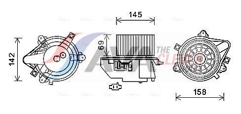 Ventilador habitáculo AVA Deutschland GmbH ref. FT8419
