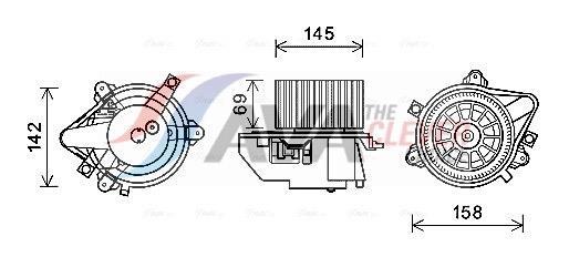 Ventilador habitáculo AVA Deutschland GmbH ref. FT8430