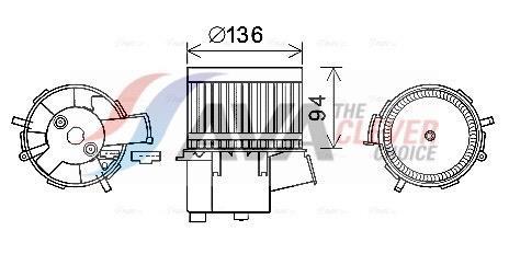 Ventilador de habitáculo AVA Deutschland GmbH ref. FT8435