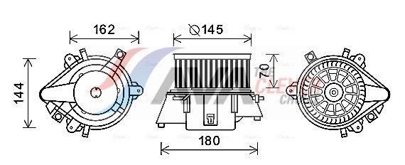 Ventilador habitáculo AVA Deutschland GmbH ref. FT8438