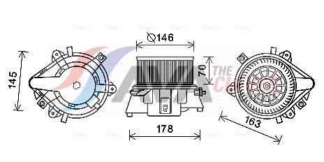 Ventilador habitáculo AVA Deutschland GmbH ref. FT8451