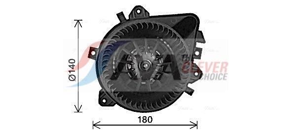 Ventilador de habitáculo AVA Deutschland GmbH ref. FT8485