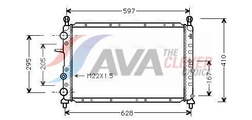 Radiateur moteur (Radiateur de refroidissement) AVA Deutschland GmbH ref. FTA2066