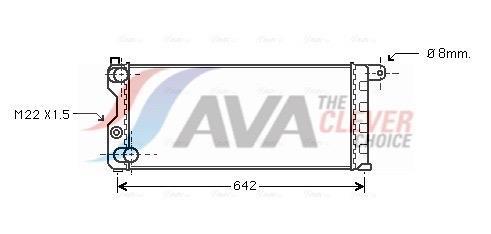 Radiateur moteur (Radiateur de refroidissement) AVA Deutschland GmbH ref. FTA2074