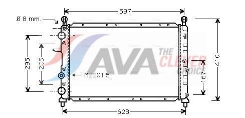 Radiateur moteur (Radiateur de refroidissement) AVA Deutschland GmbH ref. FTA2095
