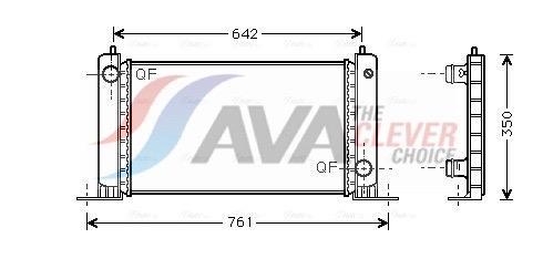 Radiateur moteur (Radiateur de refroidissement) AVA Deutschland GmbH ref. FTA2243