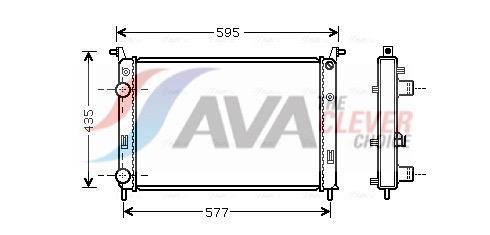 Radiateur moteur (Radiateur de refroidissement) AVA Deutschland GmbH ref. FTA2316