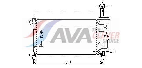 Radiateur moteur (Radiateur de refroidissement) AVA Deutschland GmbH ref. FTA2335