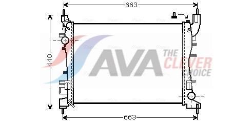 Radiateur moteur (Radiateur de refroidissement) AVA Deutschland GmbH ref. FTA2358