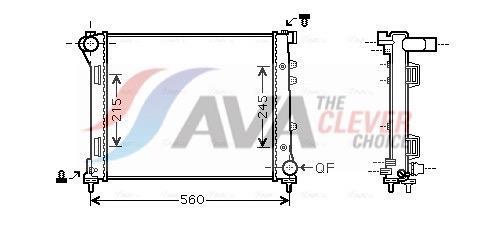 Radiateur moteur (Radiateur de refroidissement) AVA Deutschland GmbH ref. FTA2387