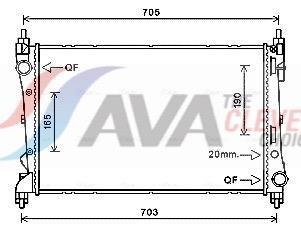 Radiateur moteur (Radiateur de refroidissement) AVA Deutschland GmbH ref. FTA2449