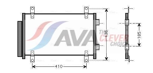 Condenseur, climatisation (Radiateur de climatisation) AVA Deutschland GmbH FTA5351D