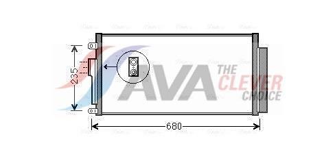 Condenseur, climatisation (Radiateur de climatisation) AVA Deutschland GmbH FTA5386D
