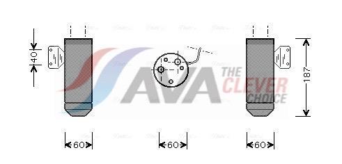 Filtre déshydrateur du circuit de climatisation AVA Deutschland GmbH ref. FTD075