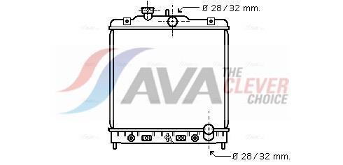 Radiateur moteur (Radiateur de refroidissement) AVA Deutschland GmbH ref. HD2122