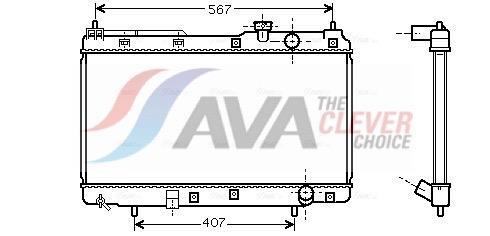 Radiateur moteur (Radiateur de refroidissement) AVA Deutschland GmbH ref. HD2175