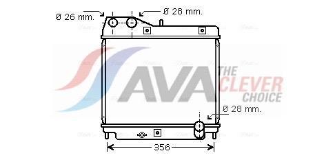 Radiateur moteur (Radiateur de refroidissement) AVA Deutschland GmbH ref. HD2178