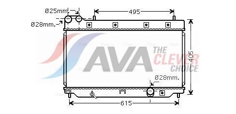 Radiateur moteur (Radiateur de refroidissement) AVA Deutschland GmbH ref. HD2206