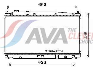 Radiateur moteur (Radiateur de refroidissement) AVA Deutschland GmbH ref. HD2253