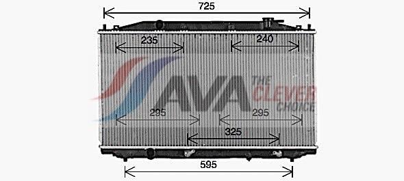 Radiateur moteur (Radiateur de refroidissement) AVA Deutschland GmbH ref. HD2324