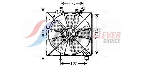 Ventilateur de refroidissement du moteur (Motoventilateur) AVA Deutschland GmbH HD7507