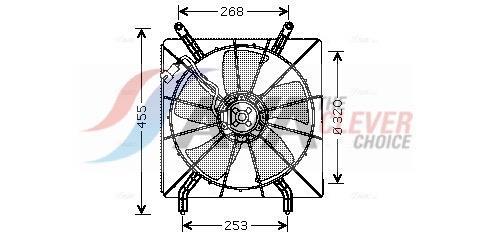 Ventilateur de refroidissement du moteur (Motoventilateur) AVA Deutschland GmbH HD7519