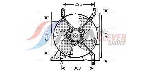 Ventilateur de refroidissement du moteur (Motoventilateur) AVA Deutschland GmbH ref. HD7530