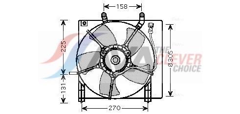 Ventilateur de refroidissement du moteur (Motoventilateur) AVA Deutschland GmbH HD7534